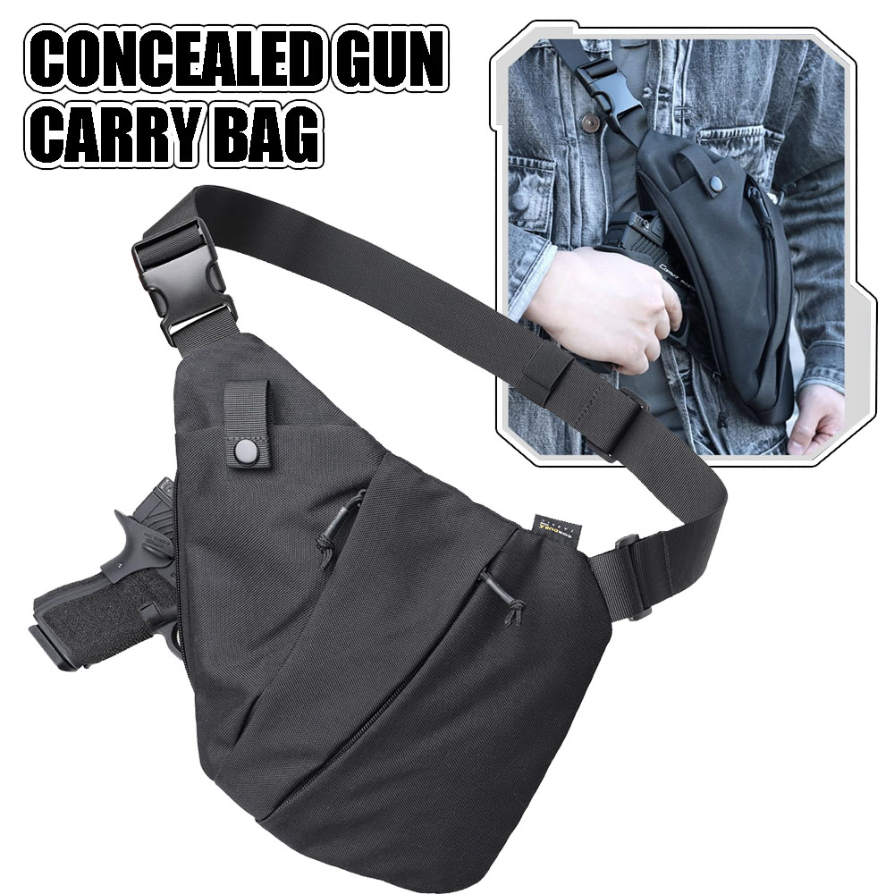Edc Carry Bag For Pistol - Tactisch Verborgen Pistool Draagtas Heren Crossbody
