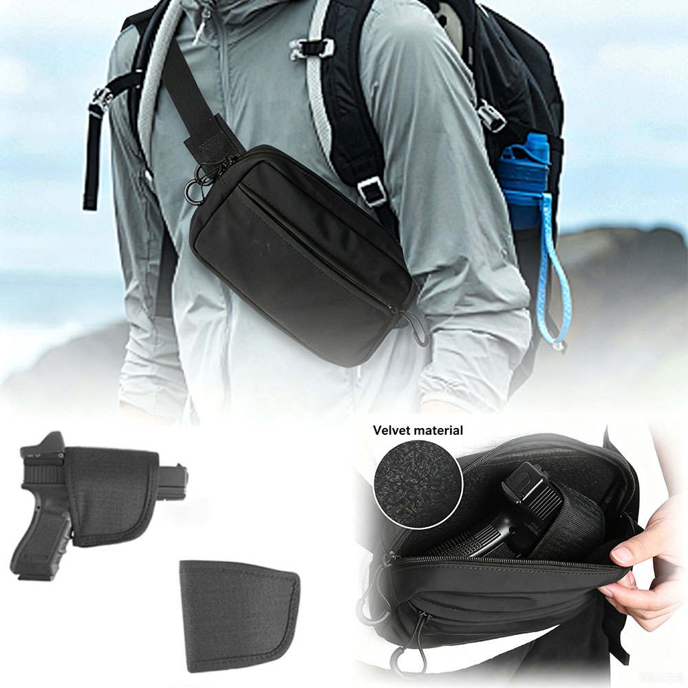 Edc Carry Bag For Pistol - Verborgen draagtas, tactische heuptas met holster,