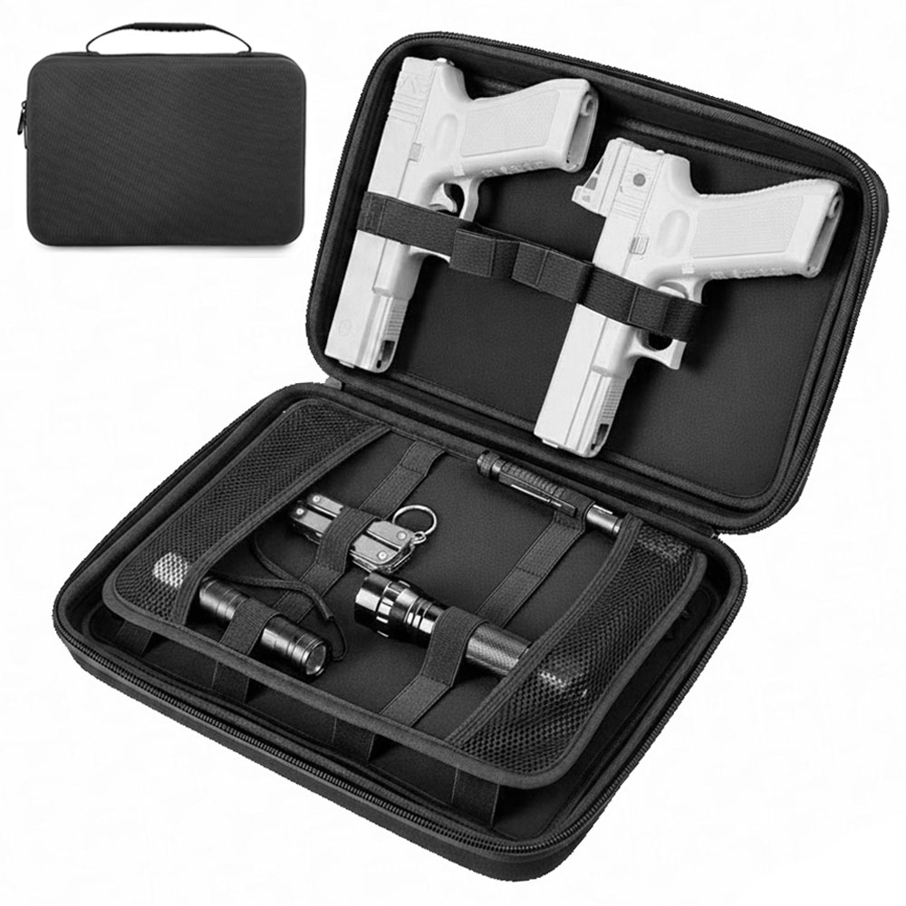 Edc Carry Bag For Pistol - Tactische pistooltas Dubbele pistoolopbergtas Verborgen draagtas