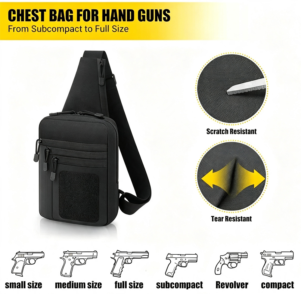 Verborgen draagtas voor wapens - Edc Carry Bag For Pistol recensie en prijs