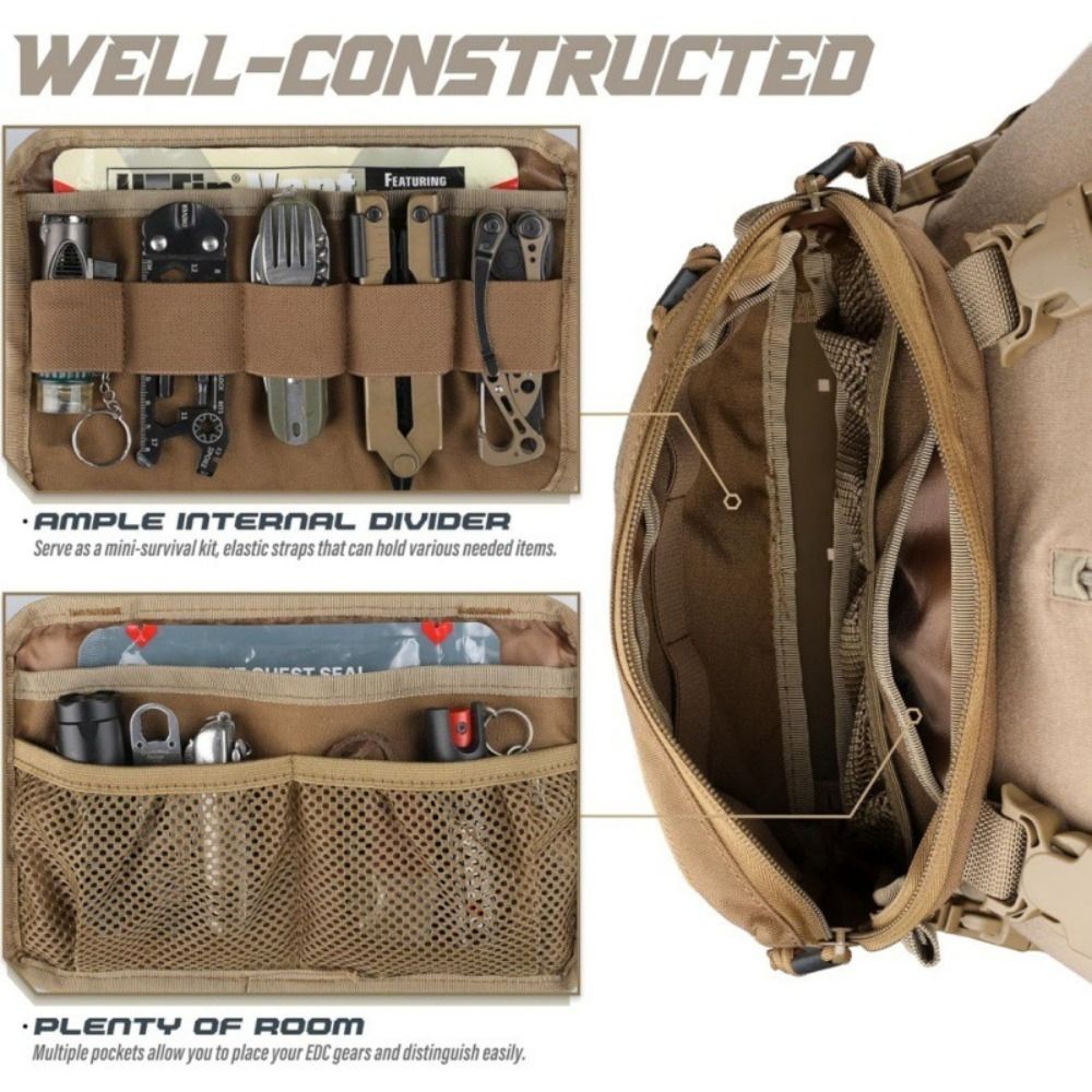 Mode 1000D Nylon Mannen Borstt - Edc Carry Bag recensie en prijs