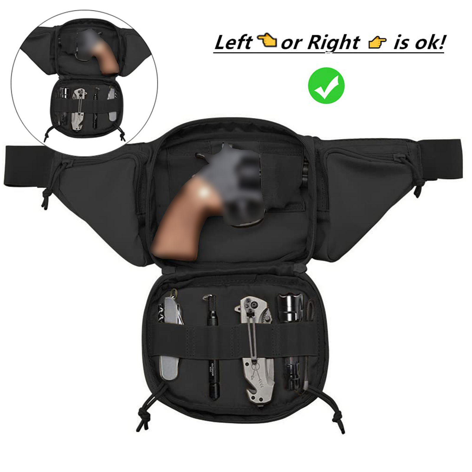 Tactische heuptas pistoolholst - Edc Carry Bag For Pistol recensie en prijs